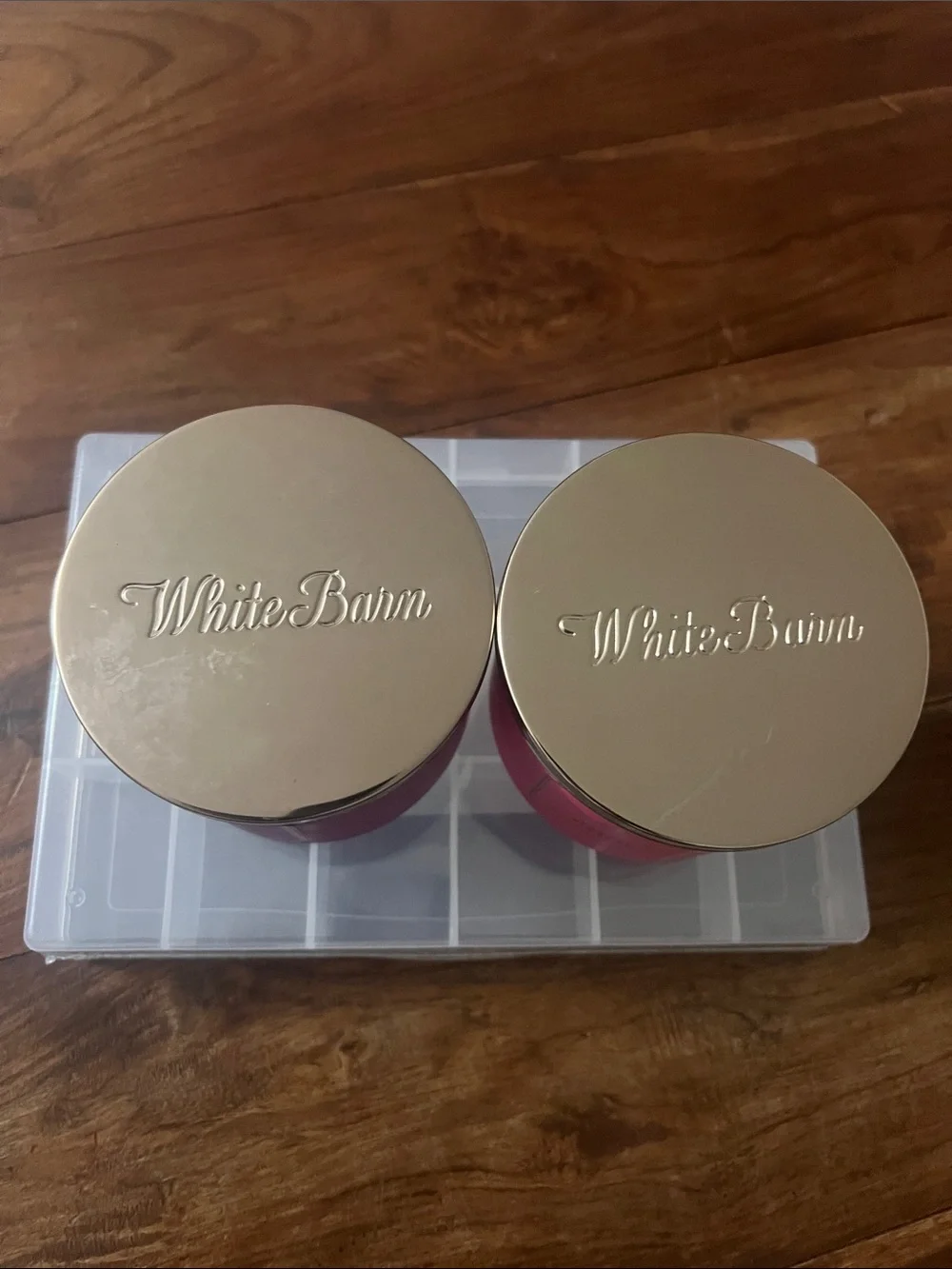 White Barn scented candles 2pack